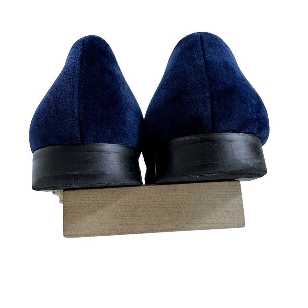 International Concepts Blue Velvet Skull Loafers Men’s Size 13 - Picture 8 of 11
